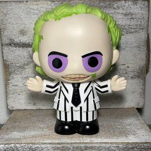 Beetlejuice Horror Classic Black & White Suit Figural 8.5” Piggy Bank